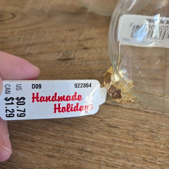 Set of 5 clear plastic Handmade Holiday Michaels Holiday Crafts DIY. Christmas. - Picture 2 of 5